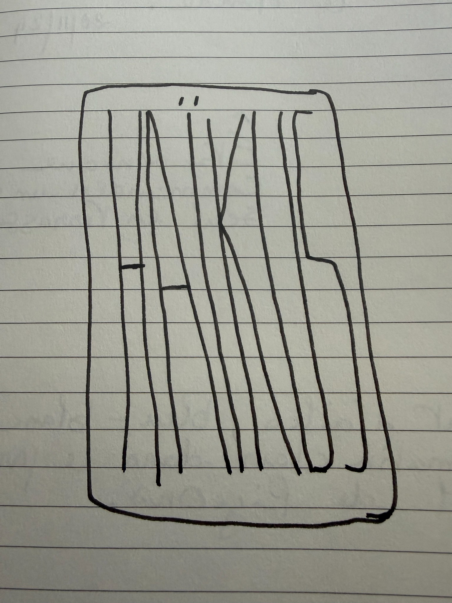 Page de garde manuscrite du carnet, portant le mot HAÏKUS en grandes lettres dessinées
